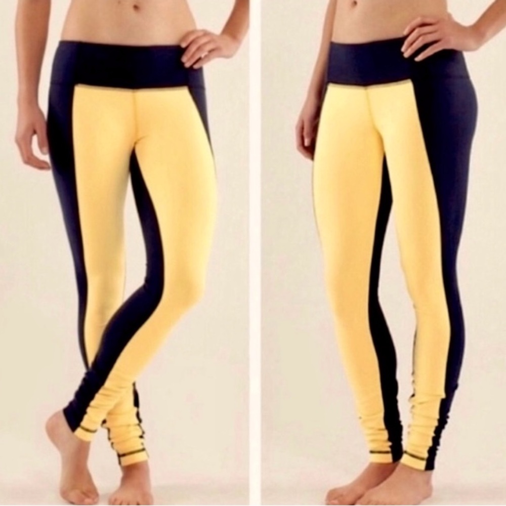 🌺Lululemon Wunder Under Color Block Leggings (6)